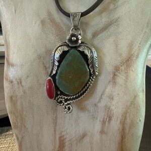 Turquoise Sterling Silver Pendant